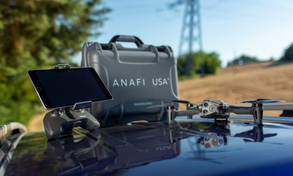 Parrot Anafi USA: dron táctico profesional con control, estuche y cámara térmica
