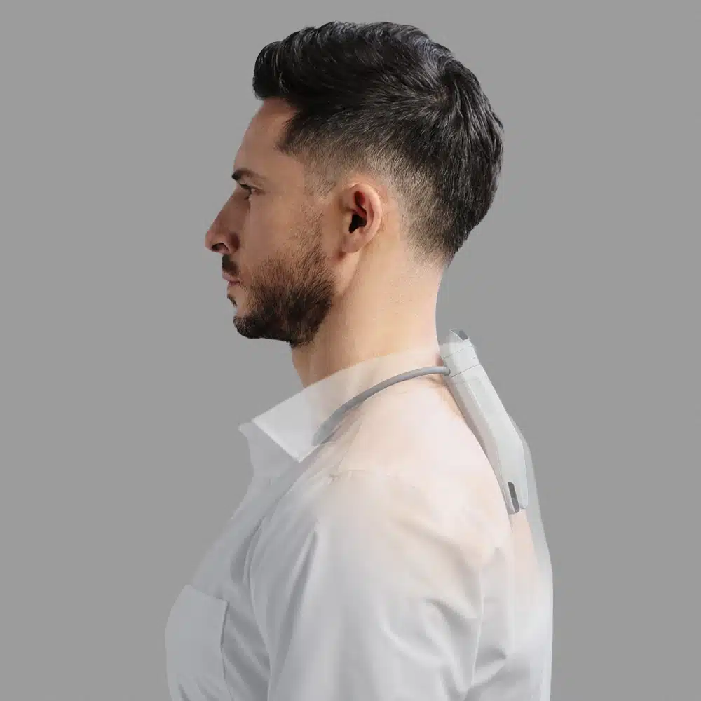 Sony REON POCKET PRO en uso: control térmico personal para cuello