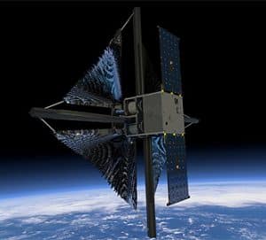 Satélite de vela solar ACS3 de la NASA desplegándose en órbita terrestre