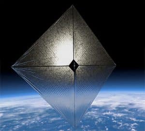 Vela solar ACS3 de NASA desplegada en órbita sobre la Tierra