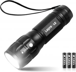 Linterna LED LE1000, Portátil Linternas LED Alta Potencia con Zoom