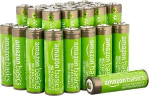 24 pilas AA NiMH recargables, 2400 mAh, 1,2 V, se recargan hasta 400 veces, precargadas
