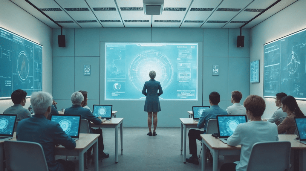 Clase virtual con profesores