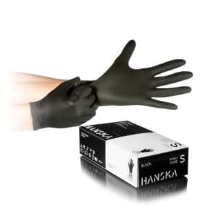 Guantes desechables de nitrilo negros