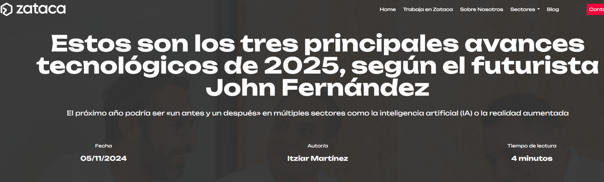 Zataca Consulting y mi apuesta sobre los avances tecnológicos para 2025