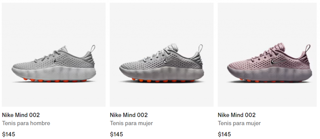 Nike Mind 002 modelos