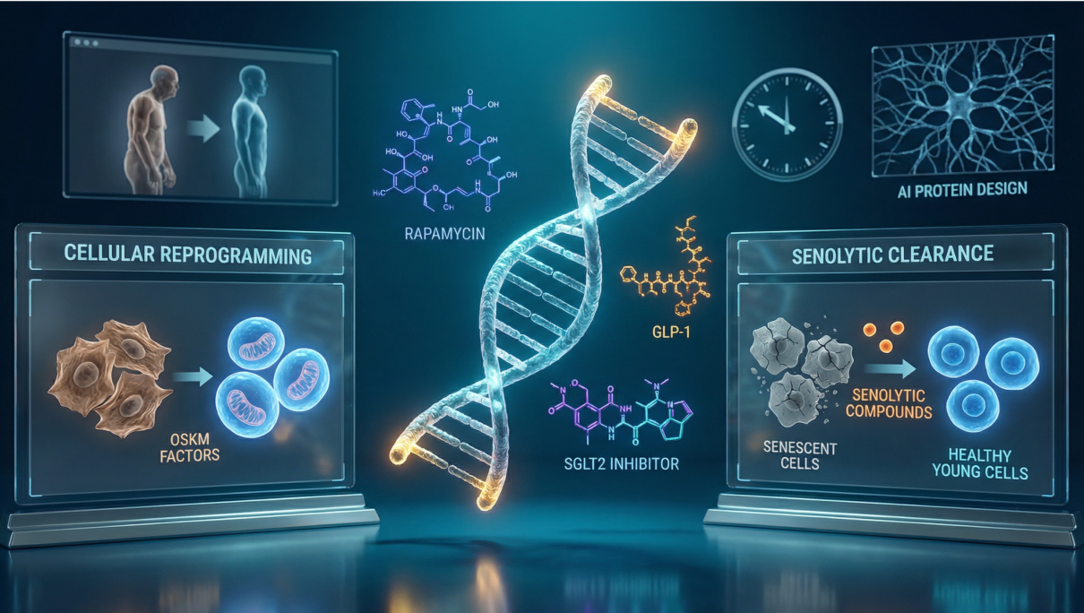 Longevidad 2026: Fármacos, IA y Biotecnología